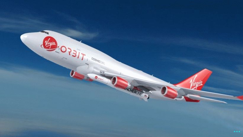 Un avión 747-400 dedicado llevará el Lanzador Uno de Órbita virgen  a una altitud de aproximadamente 35,000 pies antes de su lanzamiento para su vuelo a órbita propulsado por cohete