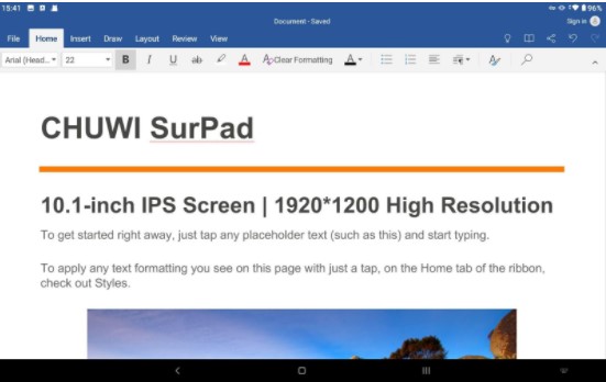 La tableta Chuwi SurPad Android obtiene buenos resultados en la prueba de rendimiento