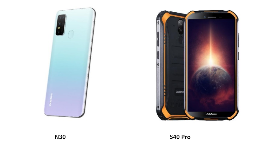 Doogee lanza asequibles teléfonos inteligentes N30 y Rugged S40 Pro 4G