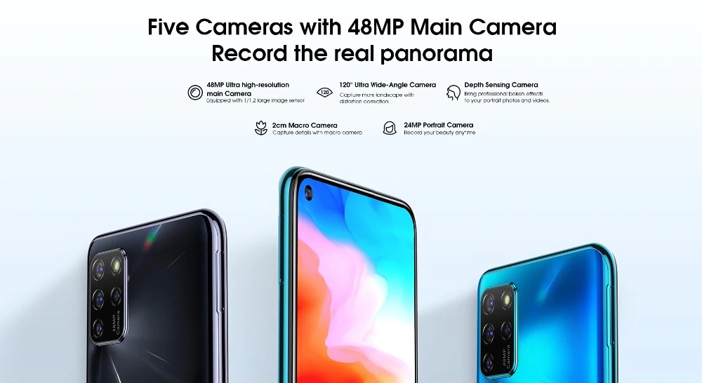 Elephone U5 lanzado con pantalla de 6.4 pulgadas, cámara trasera cuádruple de 48MP y SoC Helio P60 por $ 159.99