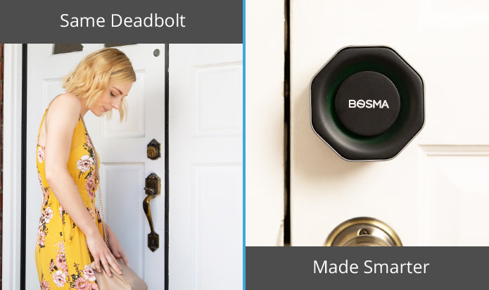 Coge la cerradura de puerta inteligente Bosma Aegis para asegurar tu casa por solo $ 69
