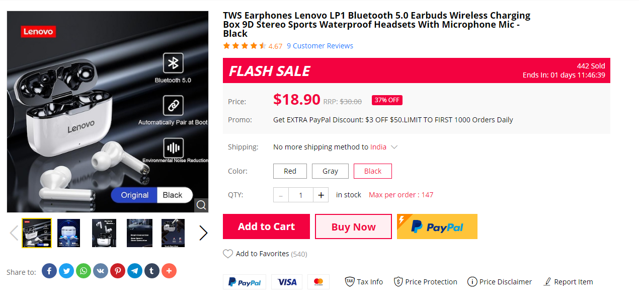 Redmi Airdots 2, QCY T8 y Lenovo Auriculares TWS con descuento en Gearbest