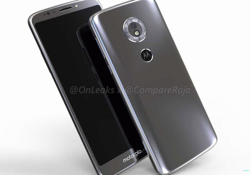 Moto G6 Play 3D Render